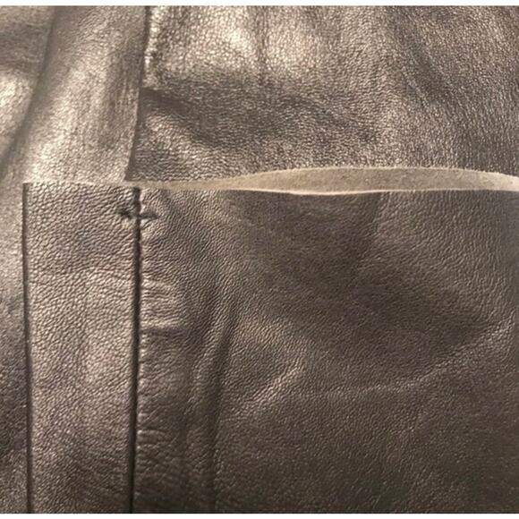 BCBGMaxAzria Lea 229 Black Leather Pants sz 4 - Picture 7 of 8